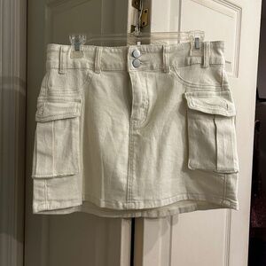 Tan cargo skirt